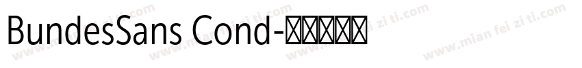 BundesSans Cond字体转换